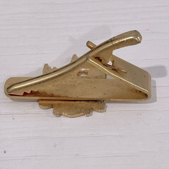 Vintage London England Crest Tie Clip In Gold Tone - Picture 3 of 6
